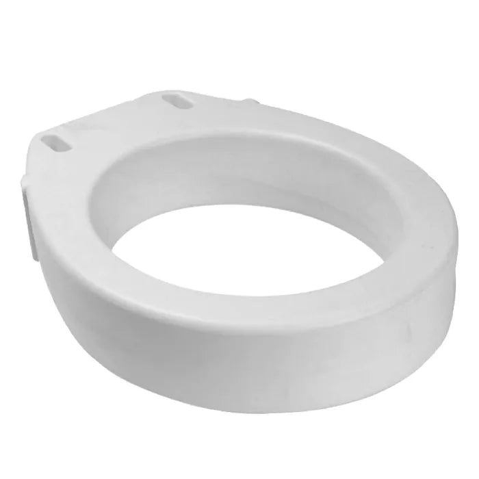 Elongated Raised Toilet Seat without Arms