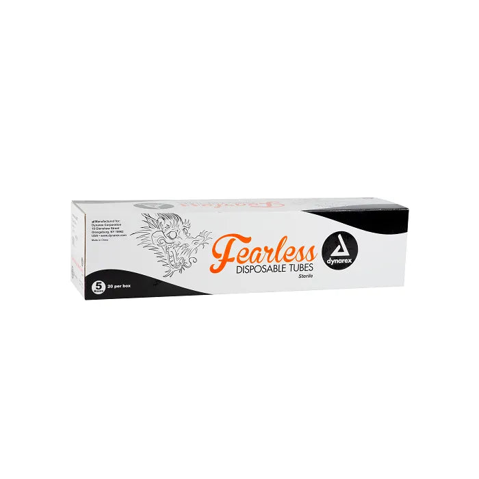 Dynarex Fearless Tattoo Cartridge Tubes W/ Drive Bar & Grommet, Case/75
