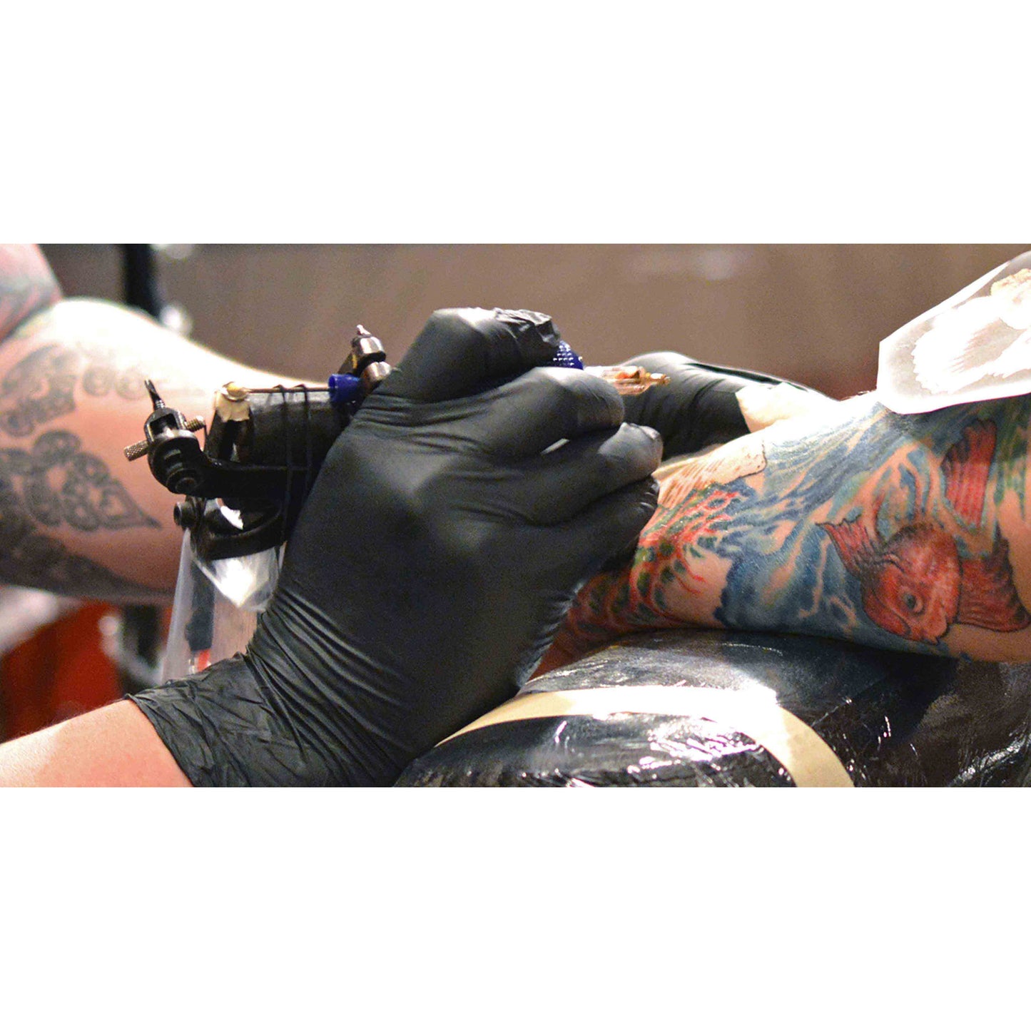 Ammex Professional Black Nitrile, Medium, Case of 1000