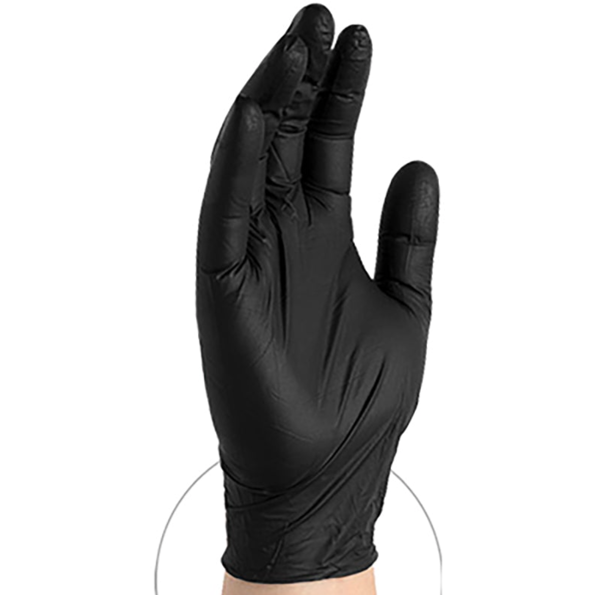 Ammex Professional Black Nitrile, Medium, Case of 1000