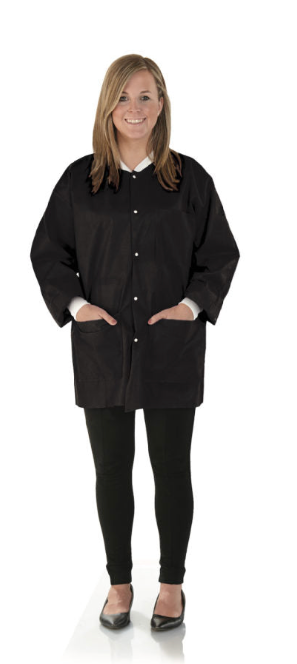 Medicom Safeware Hipster Jacket, Jet Black, 12/bag