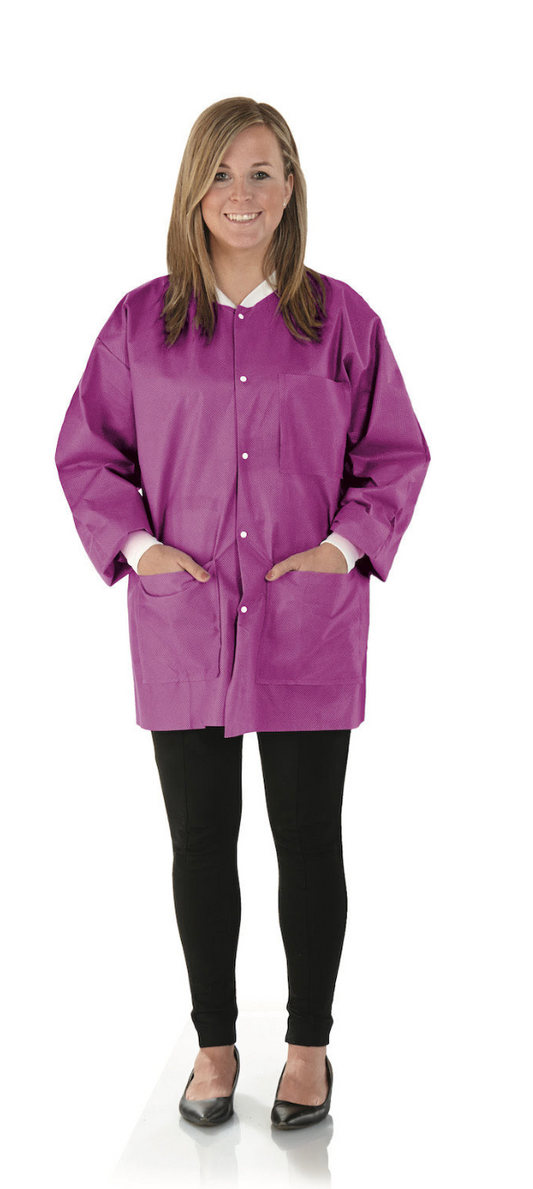 Medicom Safeware Hipster Jacket, Poppy Pink, 12/bag