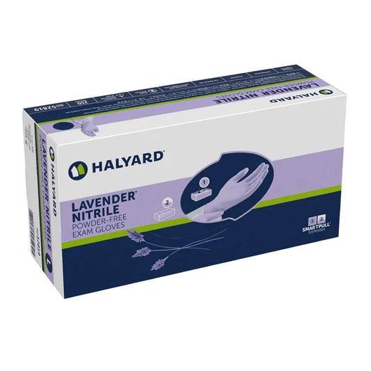 Halyard Lavender Nitrile Gloves, Medium, Case of 2500