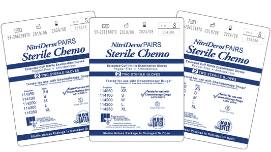 INNOVATIVE NITRIDERM NITRILE SYNTHETIC POWDER-FREE STERILE EXAM GLOVES