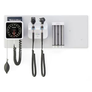 Welch Allyn Integrated Wall System, Macroview Otoscope, 117 LED, with Blood Pressure