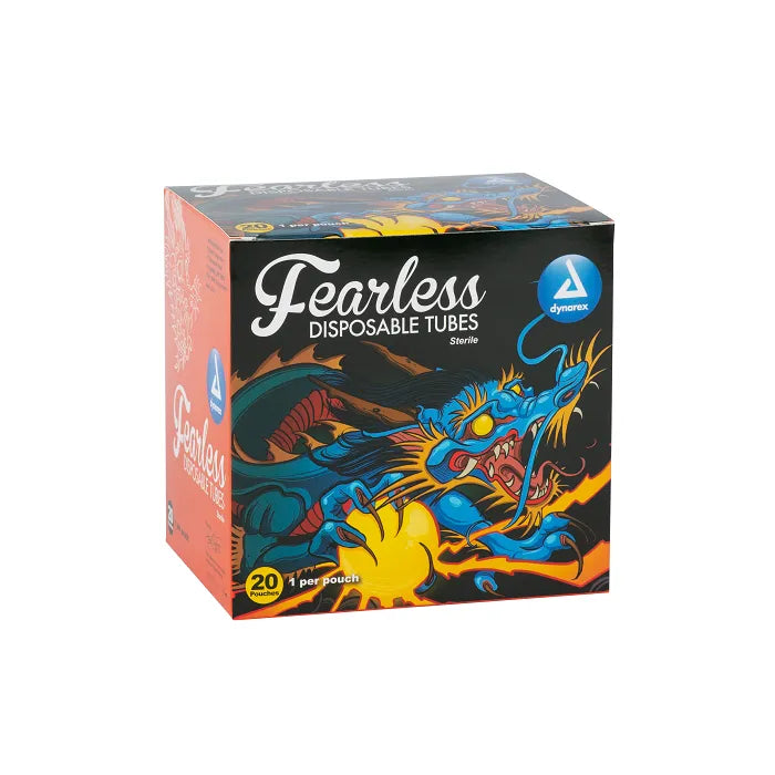 Dynarex Fearless Tattoo Cartridge Tubes W/ Drive Bar & Grommet, Case/75